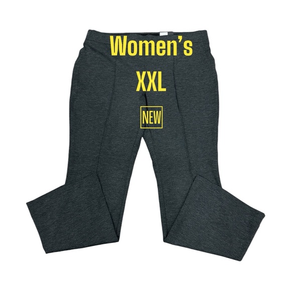 Womens Simply Vera Wang XXL Pull On Black Twill Stretch Bootcut Elastic Waist - Picture 2 of 12